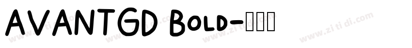 AVANTGD Bold字体转换